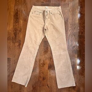 LOFT Curvy Boot Tan Corduroy Pants